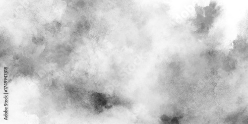 Gray smoke black color abstract watercolor background, artwork textured effect smoky isolated overlay luxurious seamless grey background, beautiful blurry abstract black and white texture background.