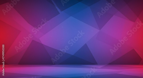 Abstract Geometric Background with Gradient Colors