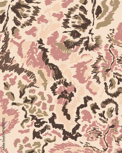 Tropical Seamless pattern with linear tropical leaves. Line art botanical background. Hand drawn vector illustration.Botanical bamboo palm seamless pattern with lush jungle leaves, organic branches, 
