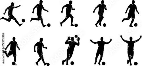 Futsal players silhouette, Futsal players, Futsal football players silhouette, Football players, Futsal, Players silhouette 