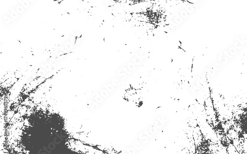 Gritty distressed texture overlay with vintage grunge imperfections for design.black and white rough vintage distress background 
