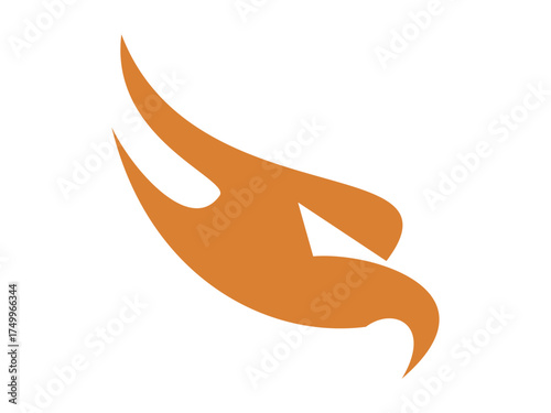 Majestic Eagle Head Illustration, Powerful Bird Symbol for Emblem Design