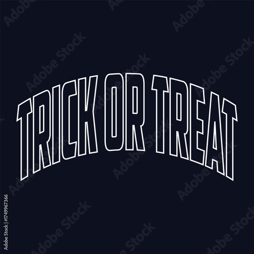 Trick or Treat Halloween T Shirt Design.