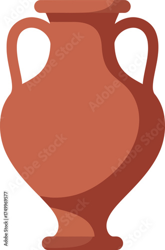 Ancient greek amphora ceramic pot clay vessel traditional design vector