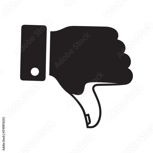 Black Thumbs Down Icon