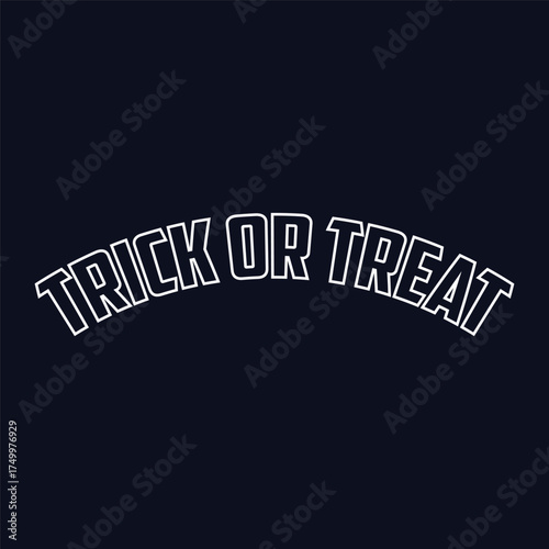 Trick or Treat Halloween T Shirt Design.