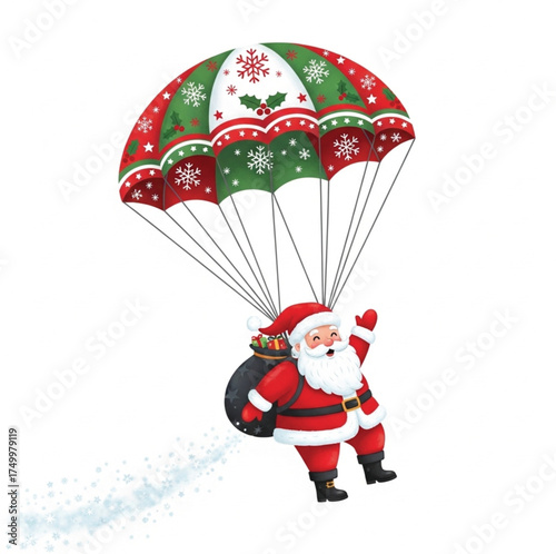 "Festive Christmas tree ornament featuring a colorful hot air balloon