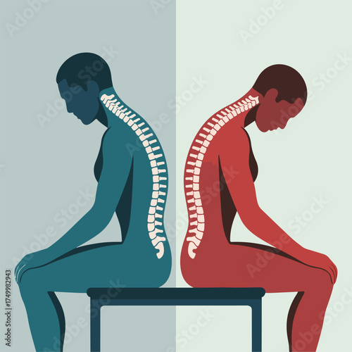 World Spine Day vector illustration with healthy spine exercises, posture awareness, anatomical spine, medical icons, rehabilitation, wellness, stretching, and abstract designs