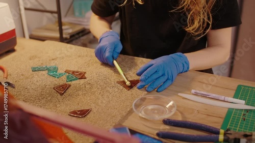 Stained glass artisan creates handmade art, DIY process