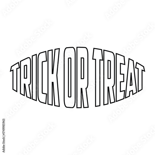 Trick or Treat Halloween T Shirt Design.