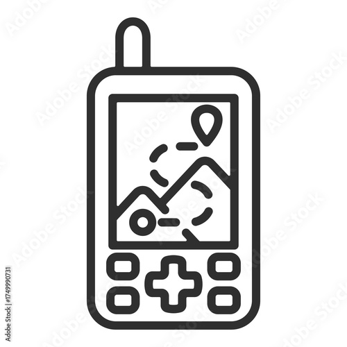 Gps Icon Single Vector Collection 
