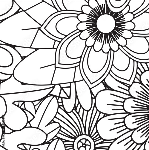 Fresh Petals Coloring Sheets
