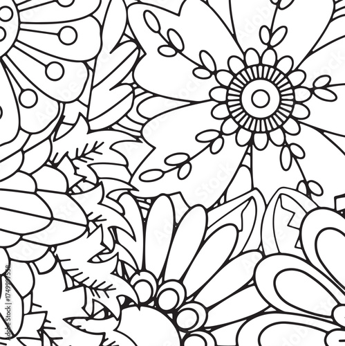 Fresh Petals Coloring Sheets