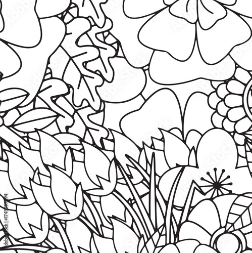 Fresh Petals Coloring Sheets