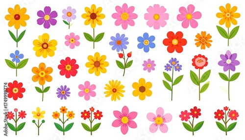 Colorful Floral Design Collection.