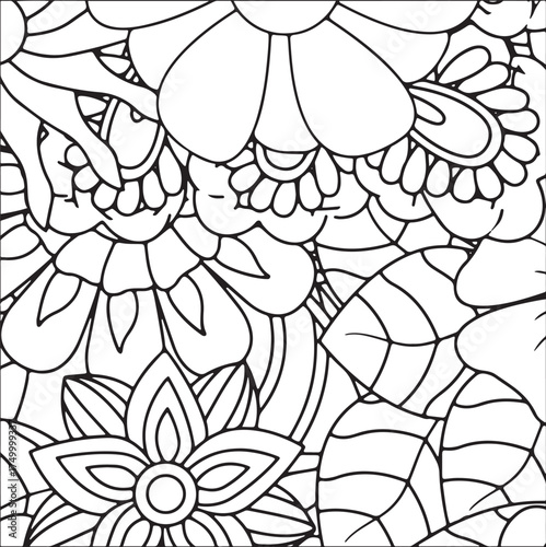 Fresh Petals Coloring Sheets