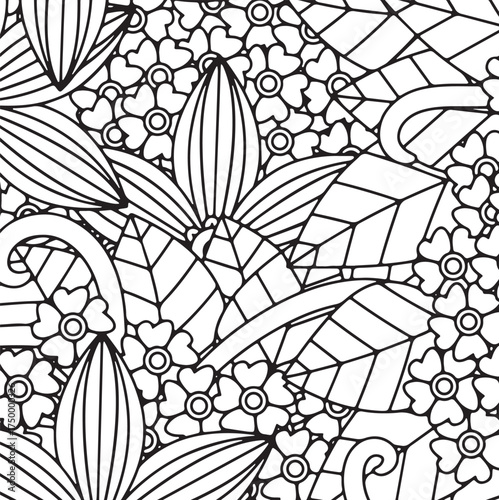 Fresh Petals Coloring Sheets