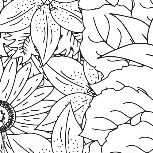 Fresh Petals Coloring Sheets