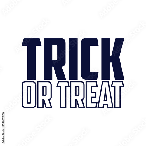 Trick or Treat Halloween T Shirt Design.