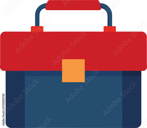 Illustration of toolbox on transparent background