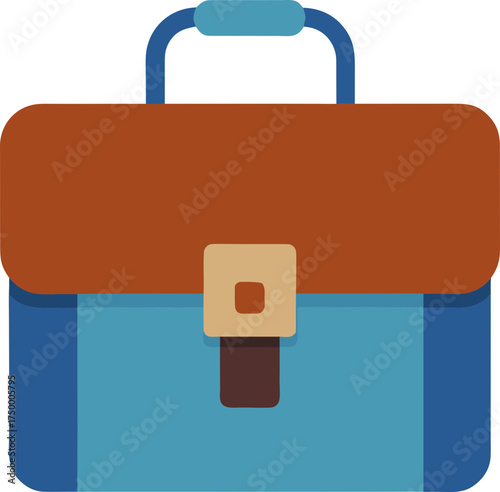 Illustration of a satchel on transparent background
