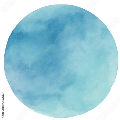 Mint Green Watercolor Circle