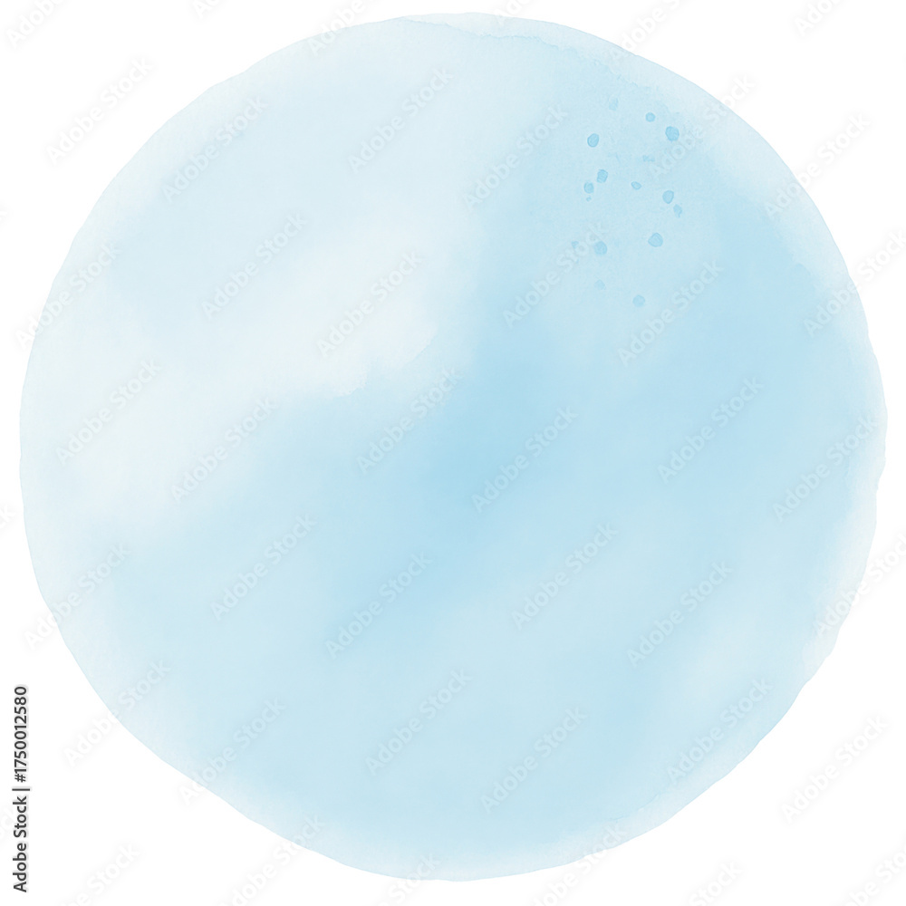 Obraz premium Deep Blue Watercolor Circle