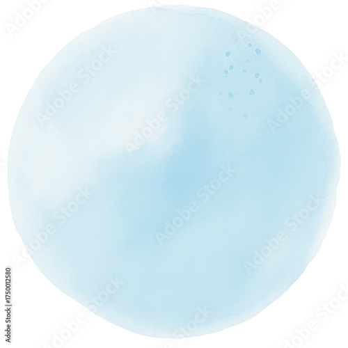 Deep Blue Watercolor Circle