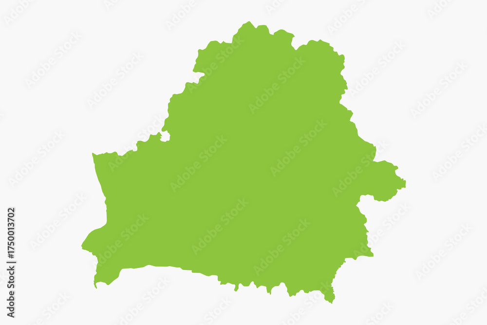 Obraz premium Vector graphic artwork suitable for print and web containing flat detailed map of BELARUS