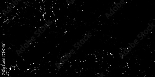 Elegant black banner with splashes. Dust and scratches design decorate the floor tiles and home. Abstract vintage of old surface texture background. Distressed overlay texture. 