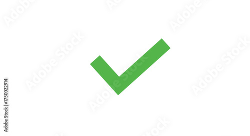 Green check mark on a white background, indicating completion or approval.