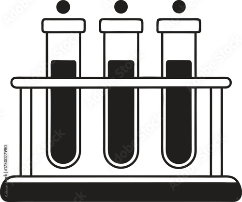 test tubes vector illustration