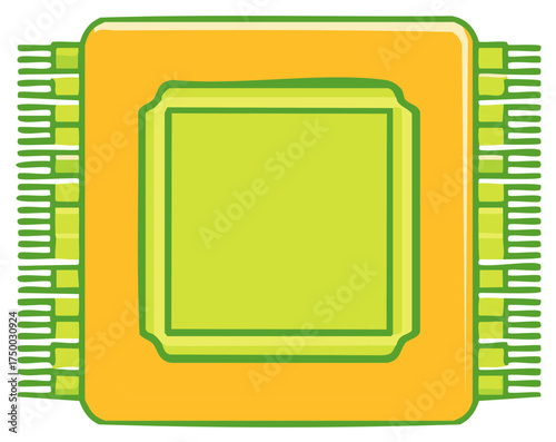 Vibrant green and orange decorative rug with fringed borders and simple design