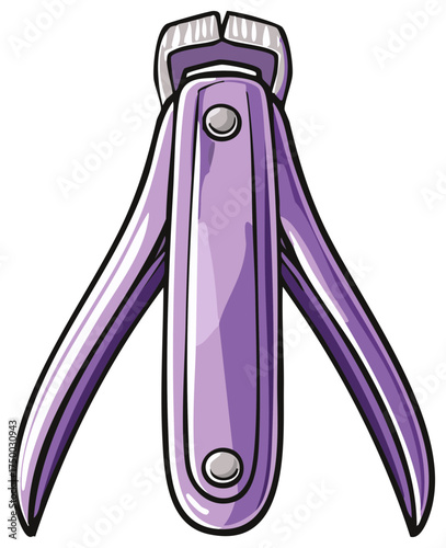 Purple Dog Nail Clipper Tool, Pet Care Grooming Accessory, Animal Hygiene Supply