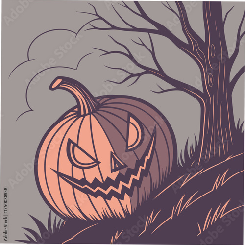 halloween horror pumpkin 