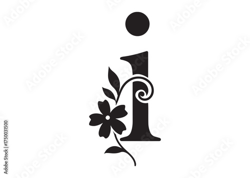 floral letter monogram logo silhouette vector, letter logo design silhouette vector illustration, monogram botanical alphabet silhouette vector, floral alphabet letter a to z logo silhouettes vector 