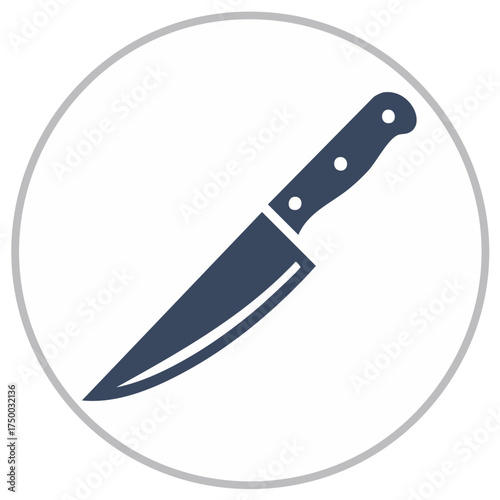 Knife icon inside a circle.