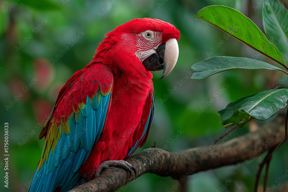 Obraz premium scarlet macaw parrot