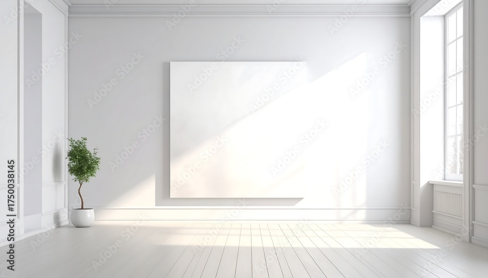 Fototapeta premium Modern Minimalist Interior Design.