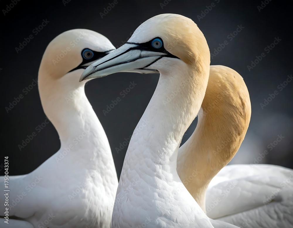 Fototapeta premium Close-up of two Gannets