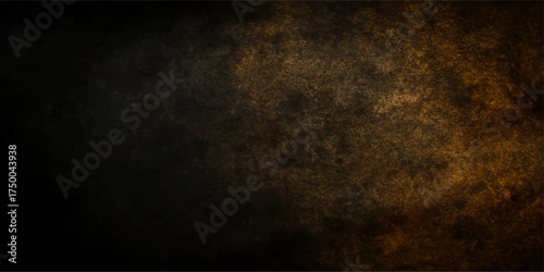 Dark vintage grunge wall texture: a black, dirty, and aged surface with a textured vignette backdrop