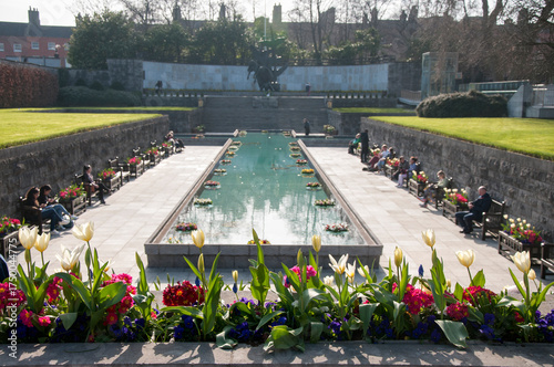 Canvas Print Garden of Remembrance park in Dublin city centre