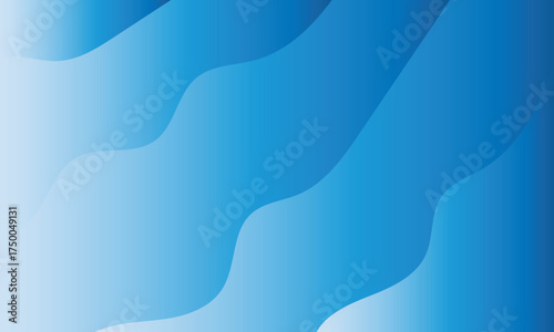 Cool Blue Wavy Gradient Background abstract
