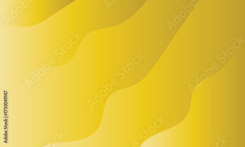 Golden Yellow Gradient Waves Background abstract