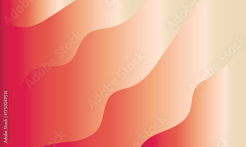 Warm Gradient Waves Abstract Background fluid