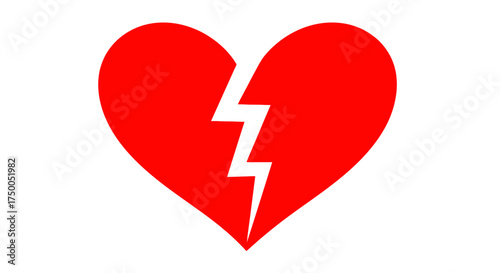Broken Heart Symbol – Love Pain, Sadness & Heartbreak Icon