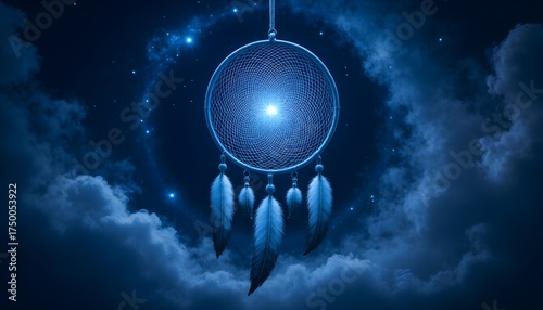 illustration of a celestial dreamcatcher