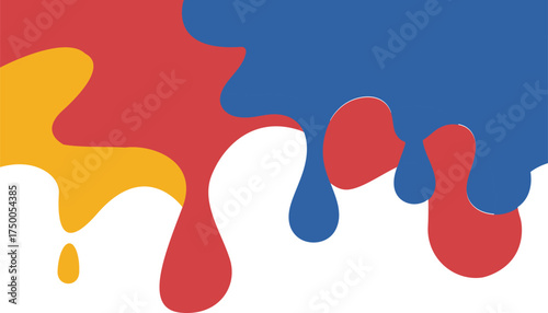 Paint splashes on transparent background
