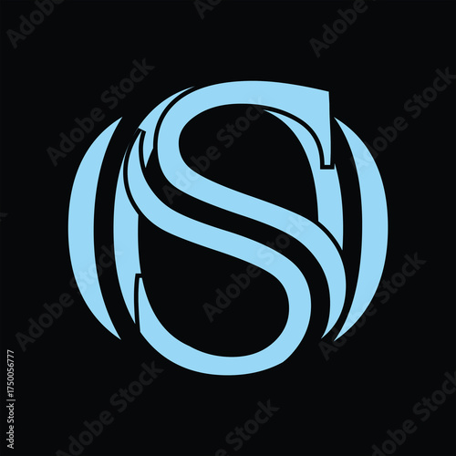 OS Minimalist and letter mark and branding logo design with a leaf. And your best choice.	