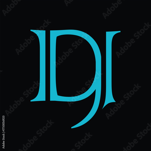 DJ Minimalist and letter mark and branding logo design with a leaf. And your best choice.	
